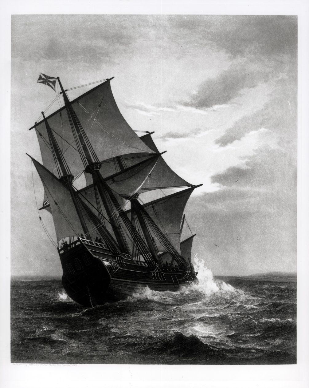 Mayflower, oyulmuş ve bar. John A. Lowell, Boston, 1905 by Marshall Johnson
