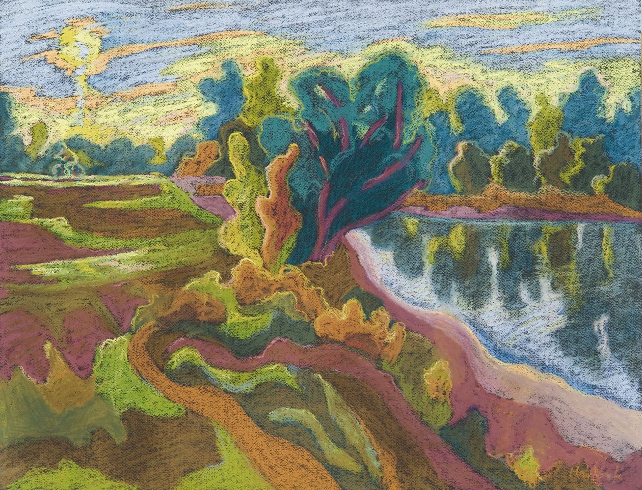 İdil, 2008 (kağıt üzerinde pastel) by Marta Martonfi Benke