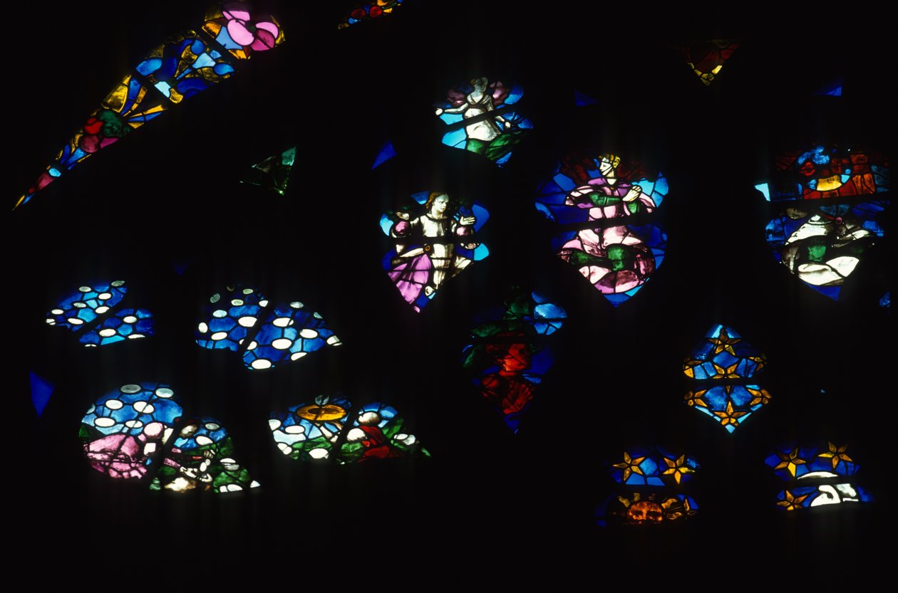 South rose window (stained glass) by Martin Chambiges