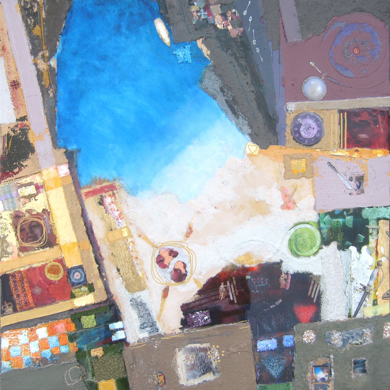 Coney Island, 2014 (tuval üzerine karışık teknik) by Martin Decent