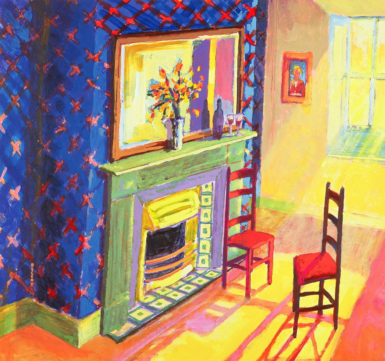 Taşınma, 2000 (tuval üzerine akrilik) by Martin Decent