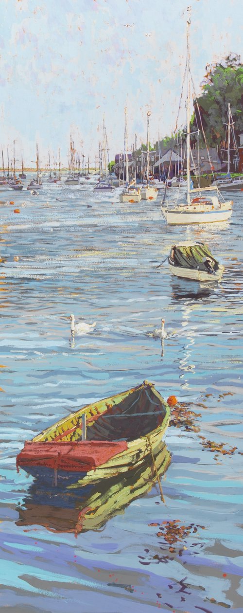 Eski ve Yeni (Portmadoc, Kuzey Galler) 2006 (gemide guaj boya) by Martin Decent