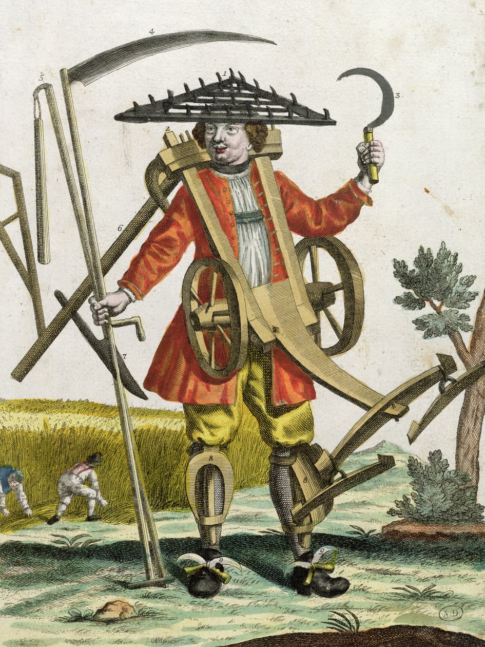 A Peasant Man, 1735  by Martin Engelbrecht