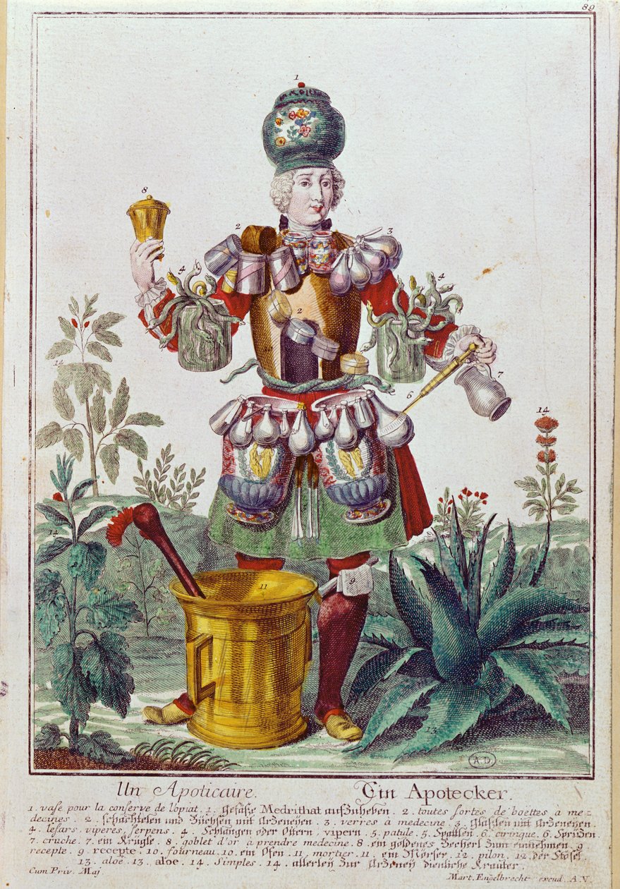 Eczacı, c.1735 by Martin Engelbrecht