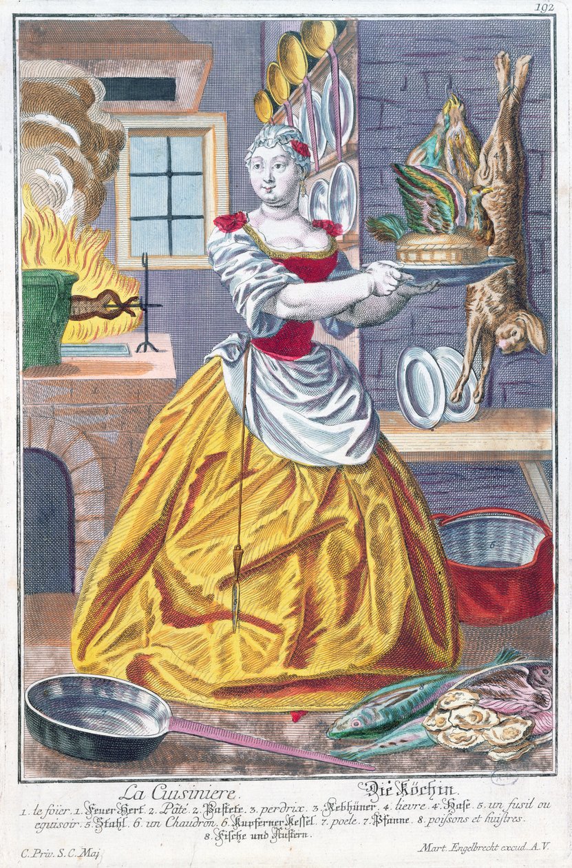 Aşçı, c.1735 by Martin Engelbrecht