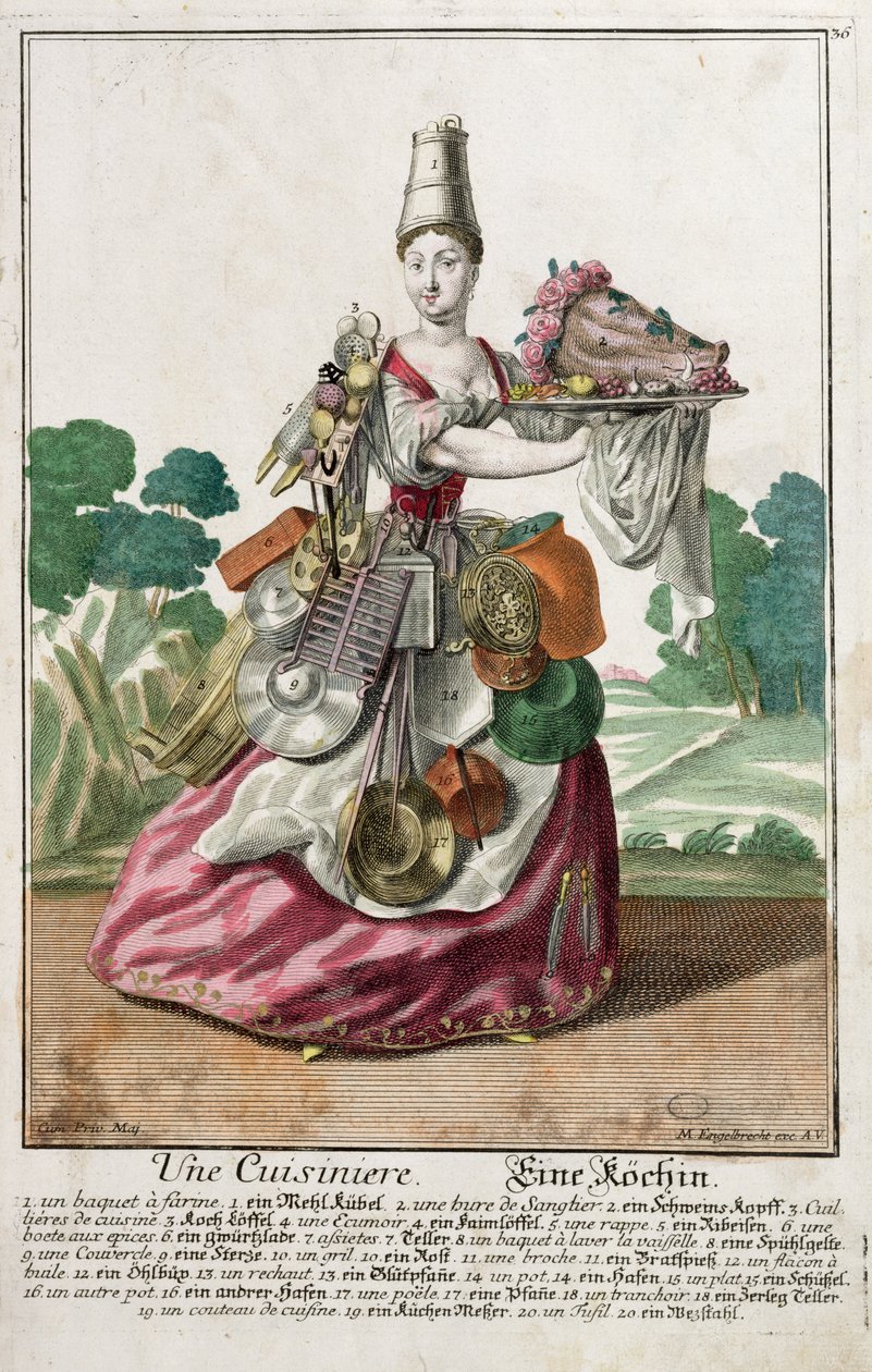 Aşçı, c.1735 by Martin Engelbrecht