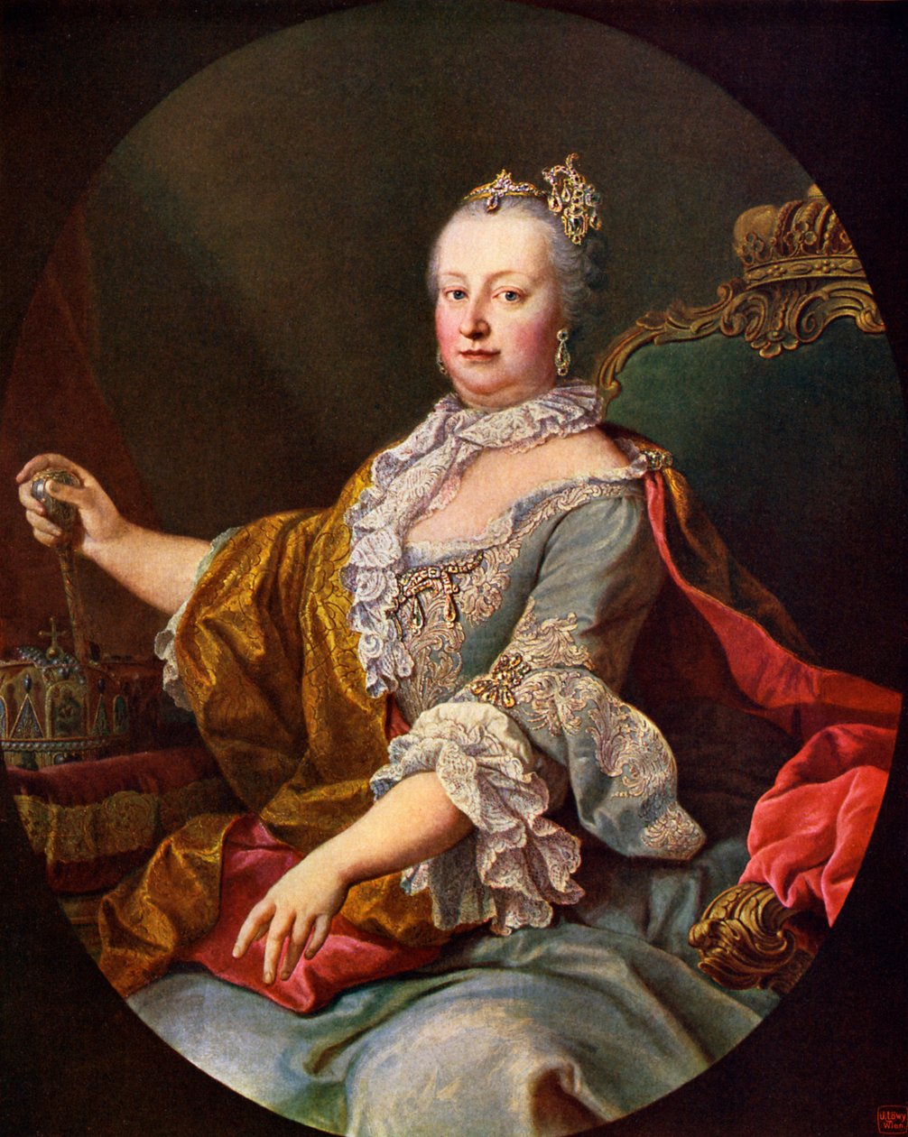 Maria Theresa (veya Theresia) - by Martin II Mytens or Meytens