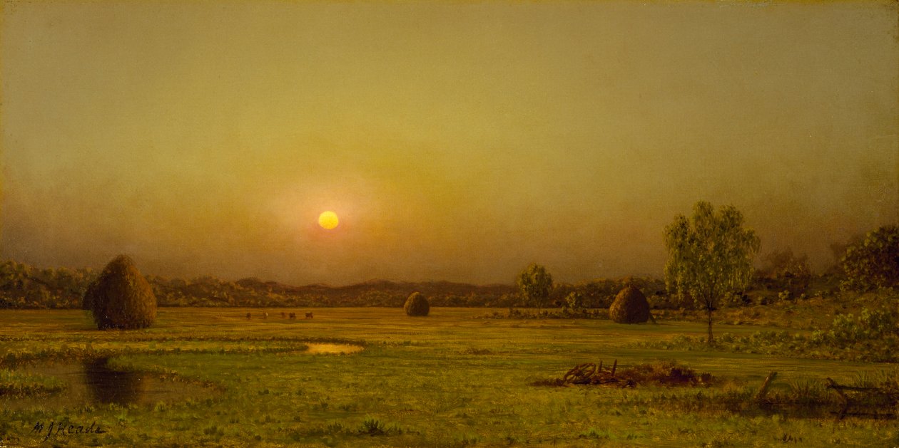 Marsh Sunset, Newburyport, Massachusetts, c. 1876-1882 by Martin Johnson Heade