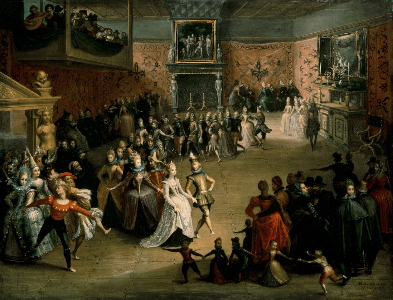 The Court Ball, 1604  by Martin Pepyn or Pepin
