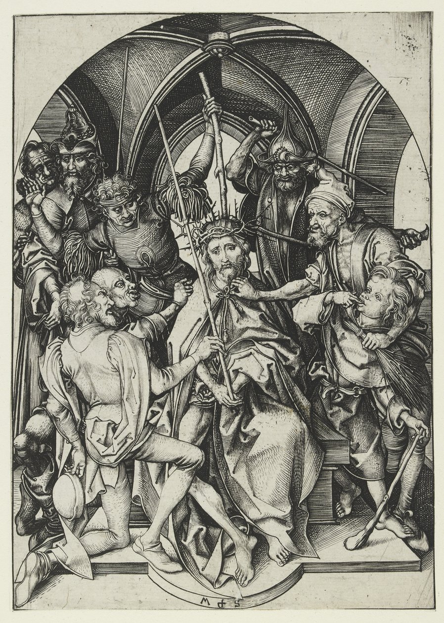 Dikenlerle taçlandırılmış İsa by Martin Schongauer