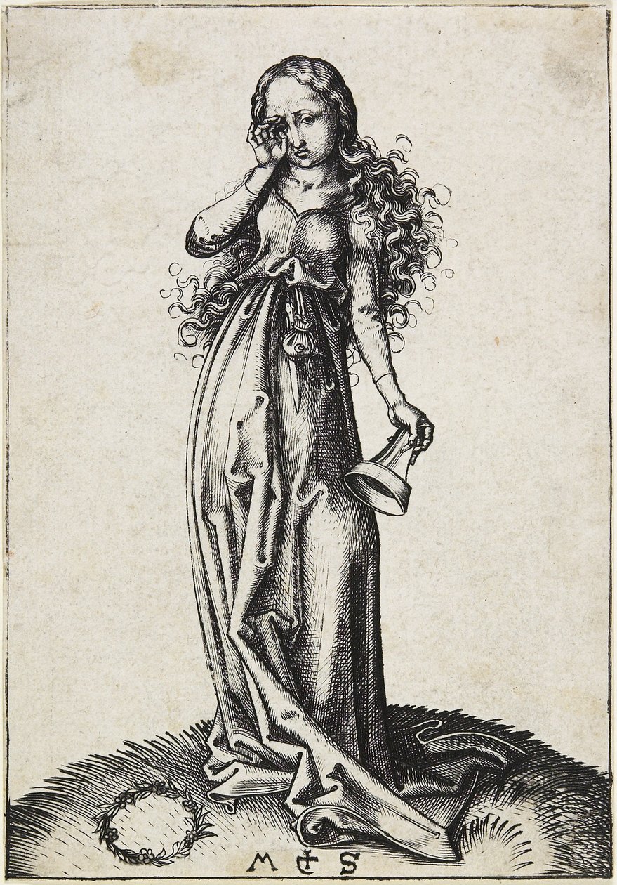 ಮೂರನೇ ಮೂರ್ಖ ವರ್ಜಿನ್, ಸಿ. 1480-1488ಟರ್ಕ್ by Martin Schongauer