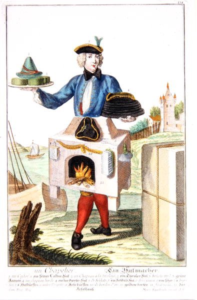 A Milliner (renkli taş) by Martin Engelbrecht