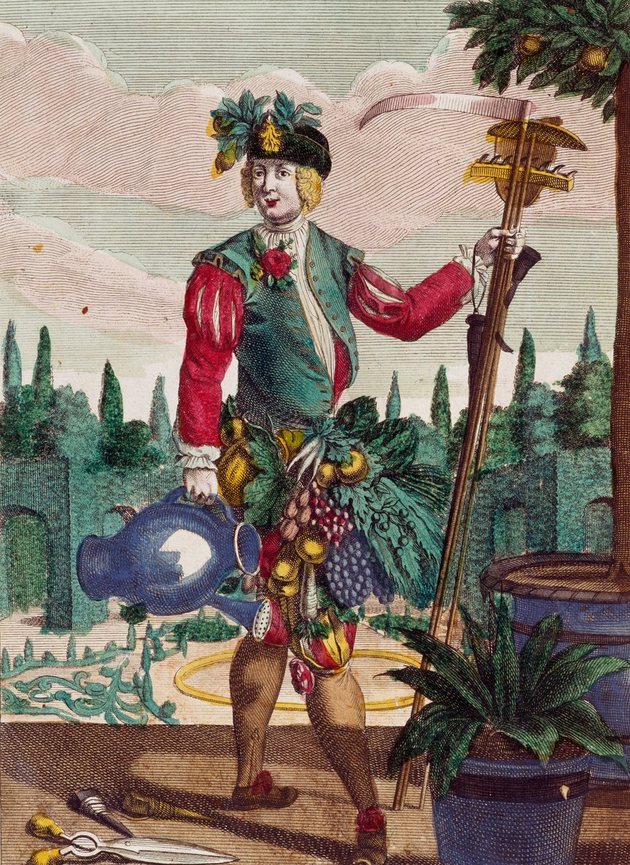 Bahçıvan, Martin Engelbrecht (1684-1756), Almanya tarafından Assemblage des nouveau manevraları habiilles