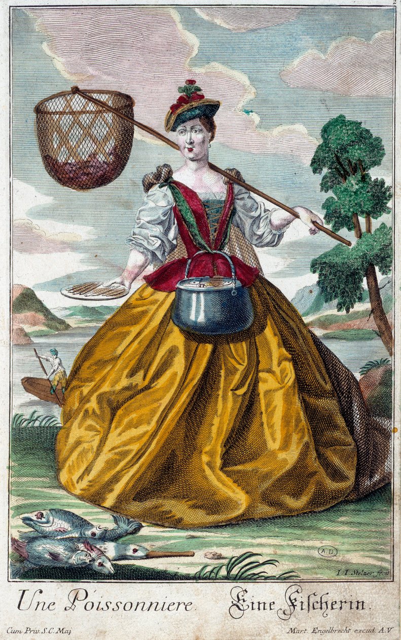 Metier : Balık. Martin Engelbrecht (1684-1756), “Manouvries habilles