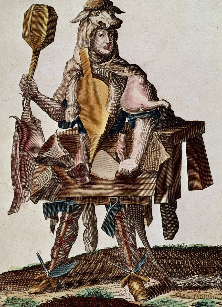 Kasap, Assemblage des nouveau manouvries habilles Martin Engelbrecht (1684-1756), Almanya