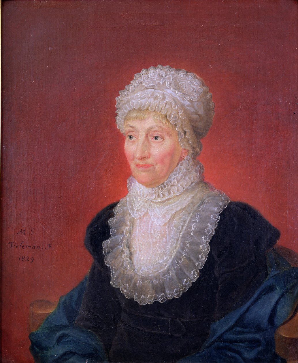Caroline Herschel (1750-1848), 1829 by Martin Francois Tielemans