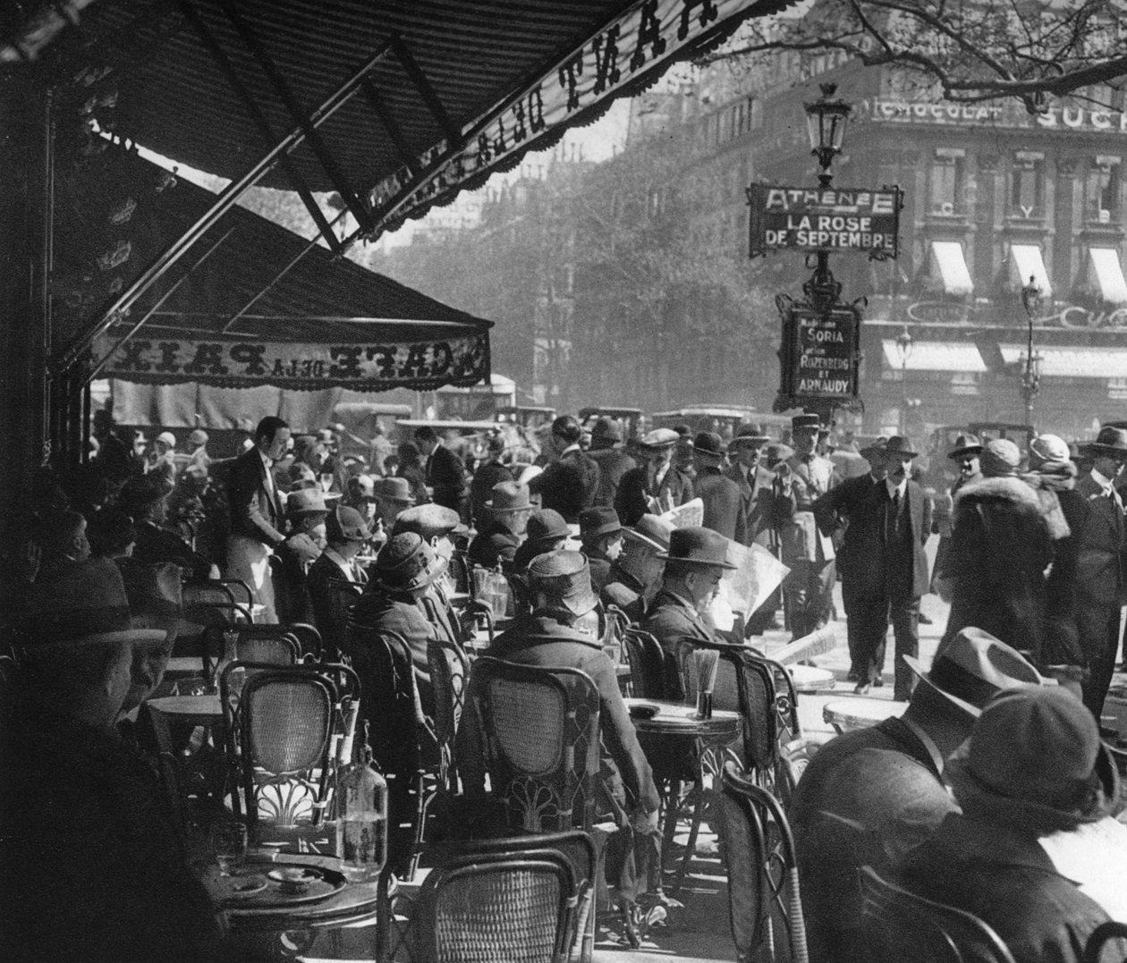 Cafe de la Paix, Paris, 1937 by Martin Hurlimann