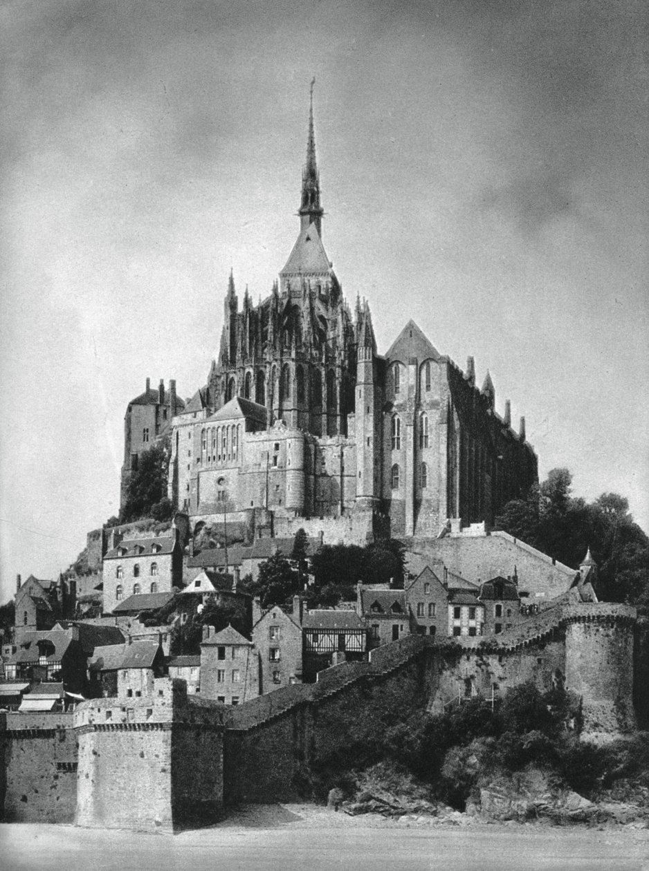 Mont Saint-Michel, Normandiya, Fransa, 1937. by Martin Hurlimann