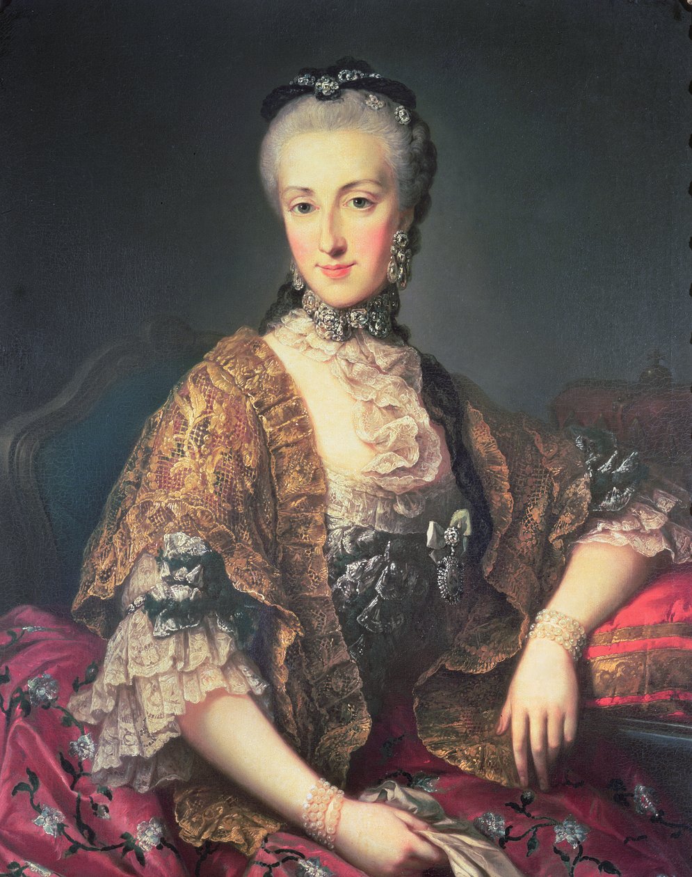 Marianne (1738-89) adlı arşidüşes Maria Anna Habsburg-Lothringen, Avusturya İmparatoriçesi Maria Theresa (1717-80) ve I. Francis