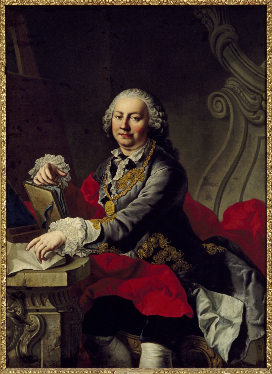 Otoportre - Kendi Portresi, Mijtens (Meytens), Martin van, the Younger (1695-1770). Tuval üzerine yağlıboya. Boyut : 147x106 cm. Ulusal Müze Stockholm by Martin II Mytens or Meytens