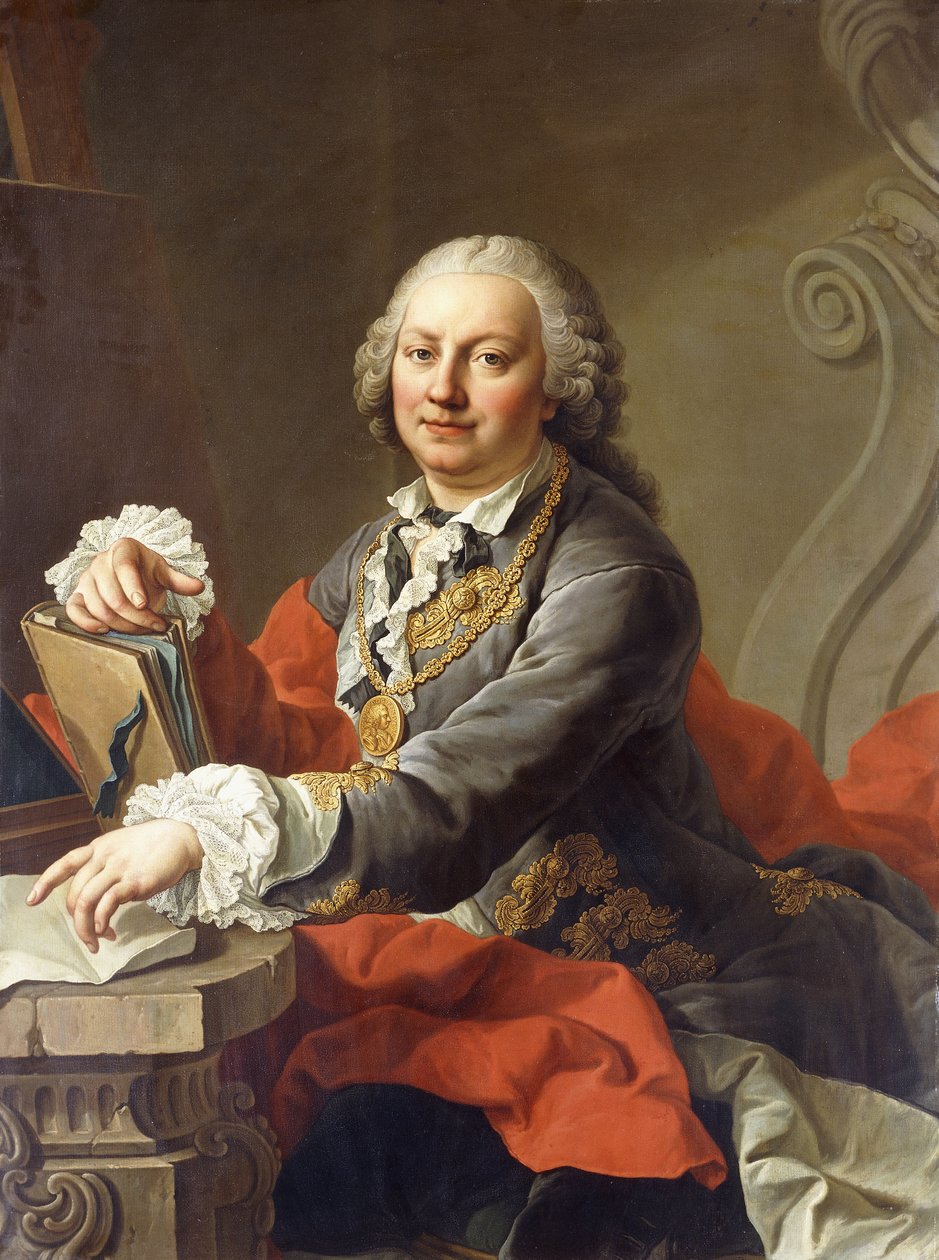 Sanatçının Portresi, yarım uzunlukta, bir Taş Çıkıntının önünde oturuyor, by Martin II Mytens or Meytens