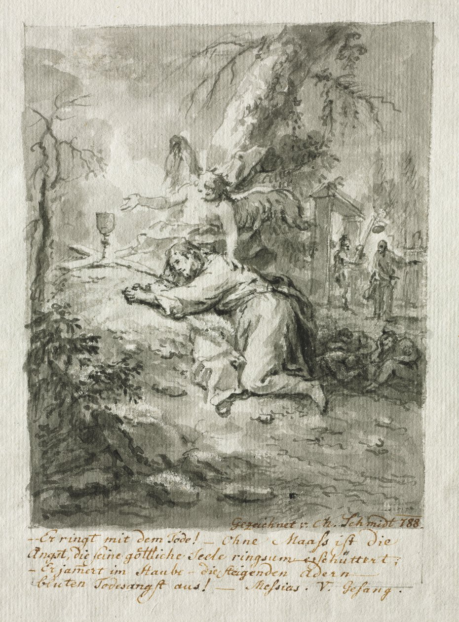 Zeytin Dağındaki İsa, Kırbaçlanma, İsa'nın Dikenlerle Taçlanması, Çarmıha Gerilme by Martin Johann Schmidt