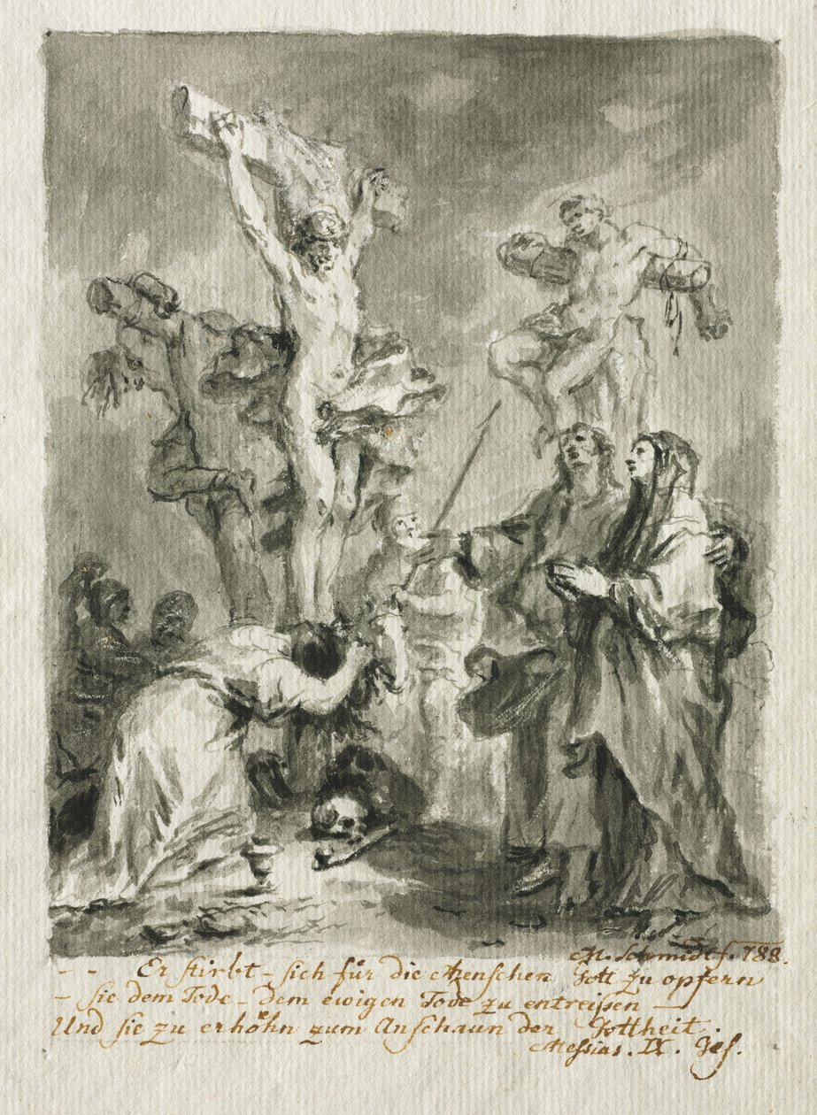 Çarmıha Gerilme by Martin Johann Schmidt