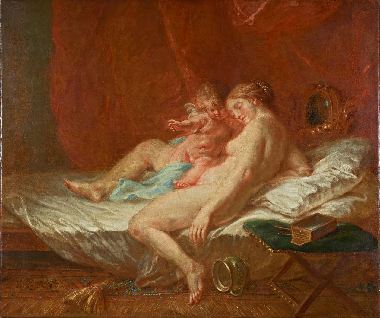 Venüs ve Aşk Tanrısı by Martin Johann Schmidt