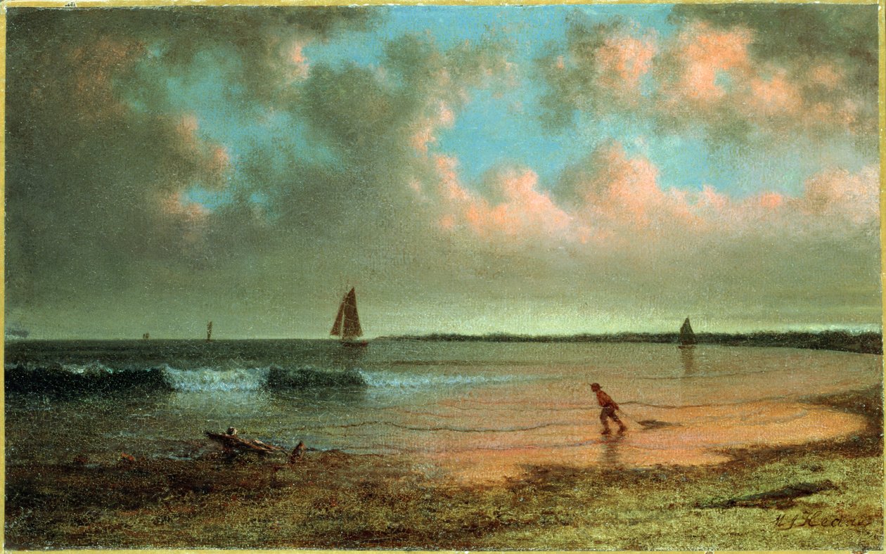 New England Sahil Manzarası by Martin Johnson Heade
