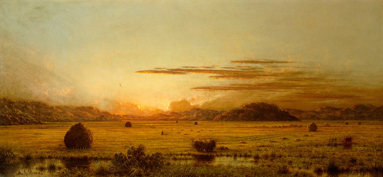 Gündoğumu, Hoboken Meadows, c.1875-1885 by Martin Johnson Heade