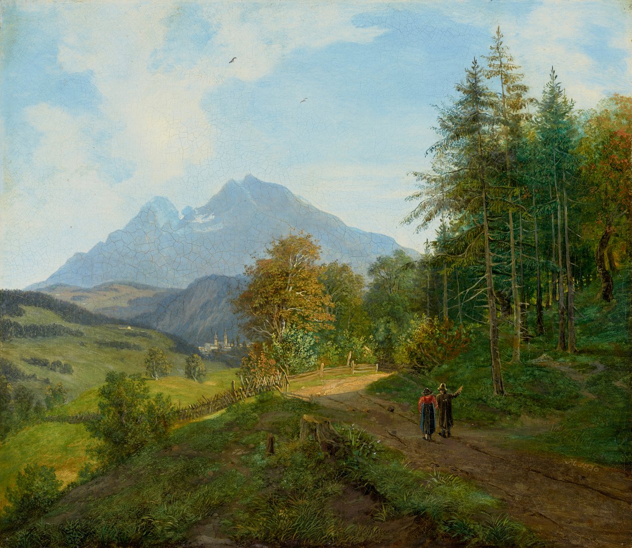 Berchtesgaden yakınlarındaki manzara by Martin Martin