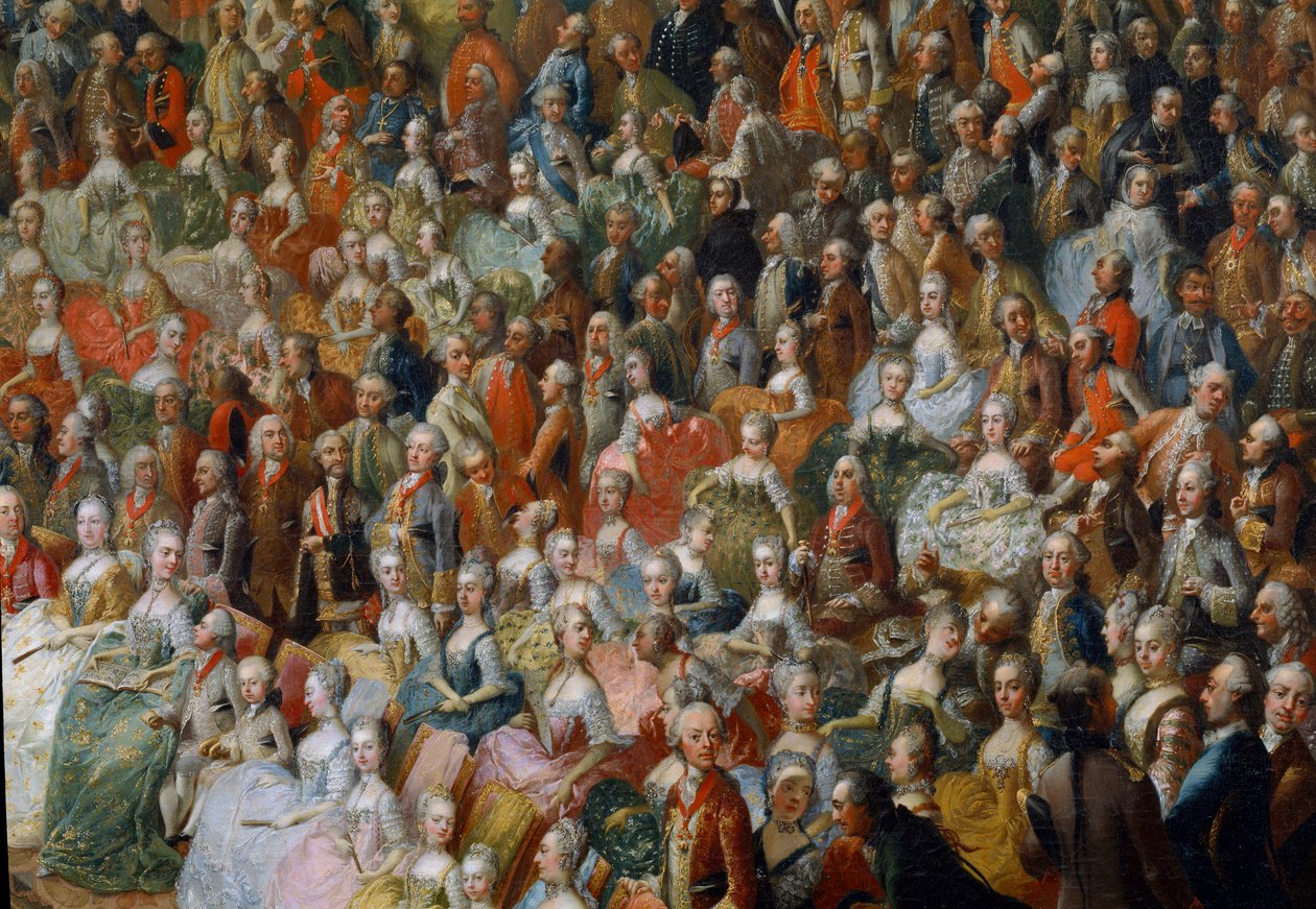 Avusturya İmparatoriçesi Maria Teresa, geleceğin imparatoru II. Joseph ve eşi Parma