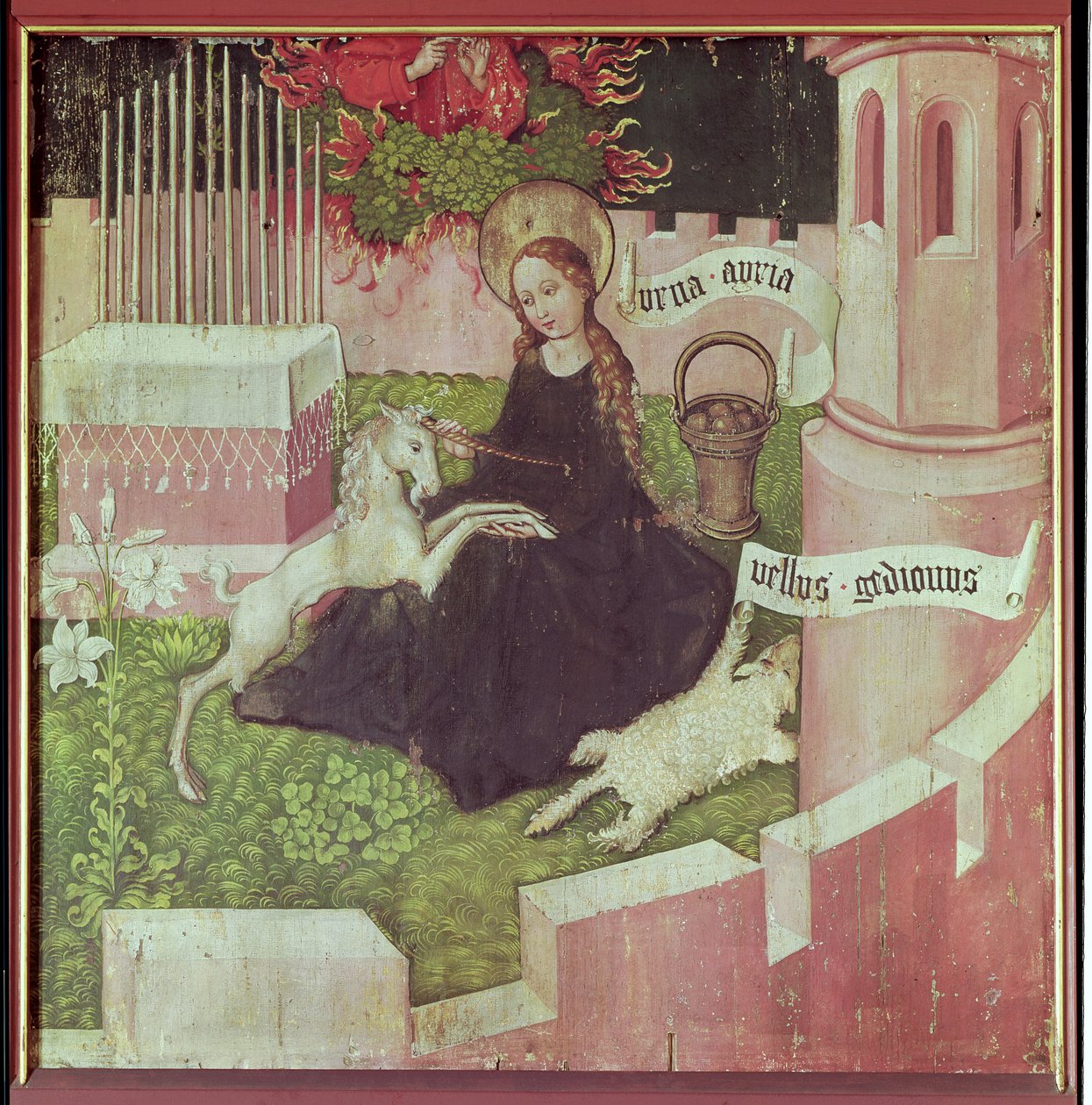 Dominiklilerin Altarpiece: Mistik Av, c.1470-80 (ayrıca bkz. 67722) by Martin Schongauer