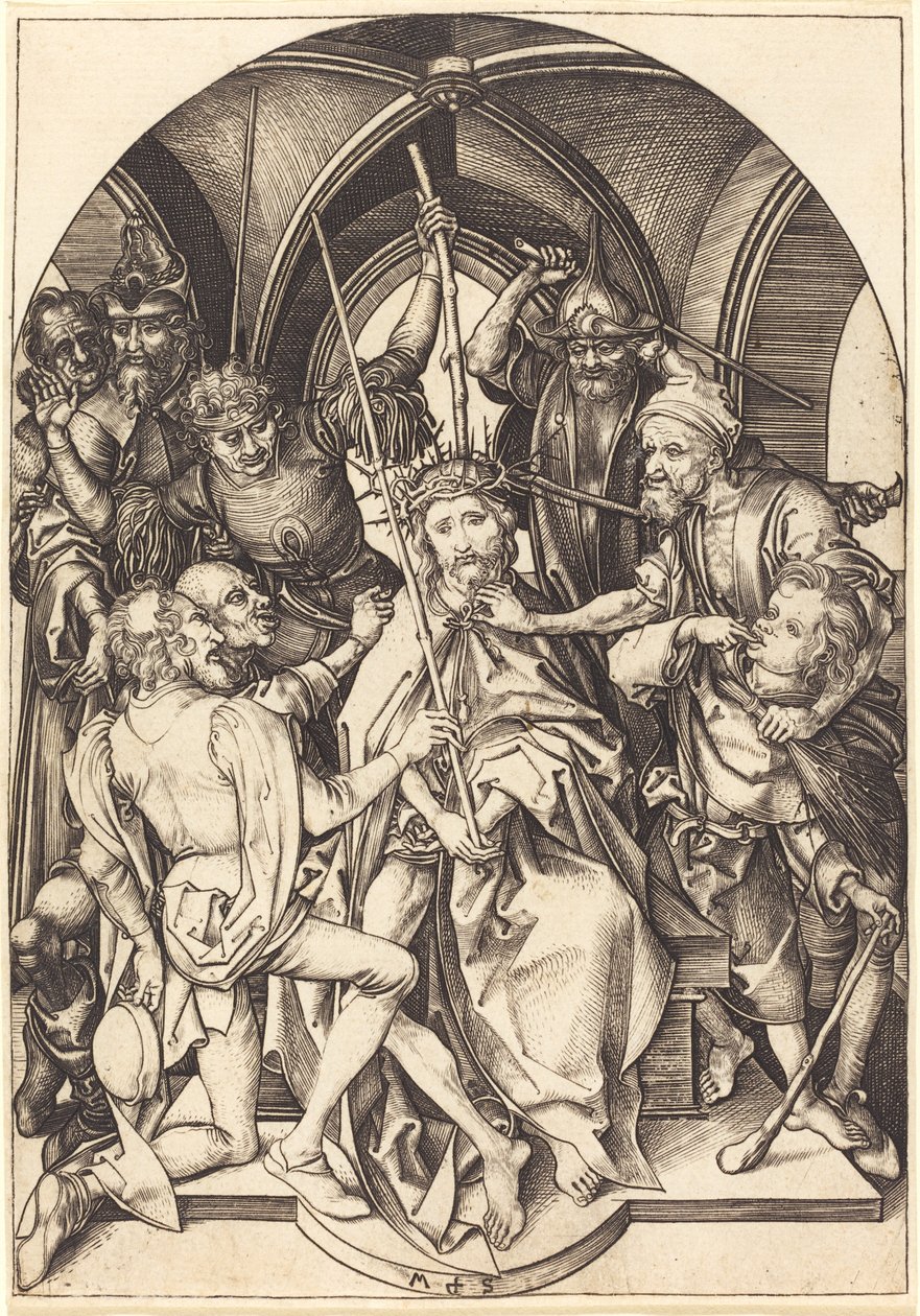 Dikenlerle Taçlandırılan İsa by Martin Schongauer