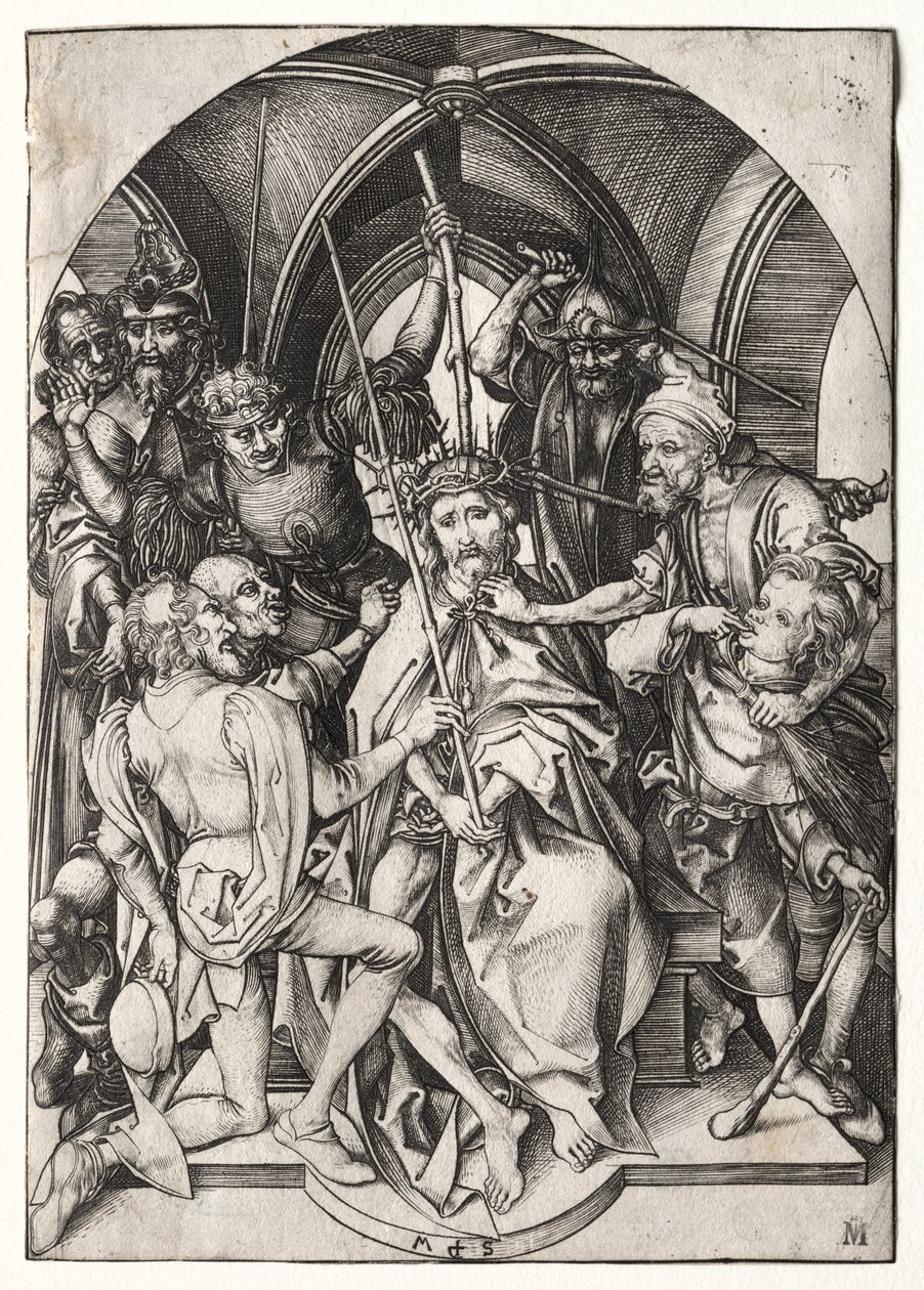 Dikenlerle Taçlandırılan İsa by Martin Schongauer