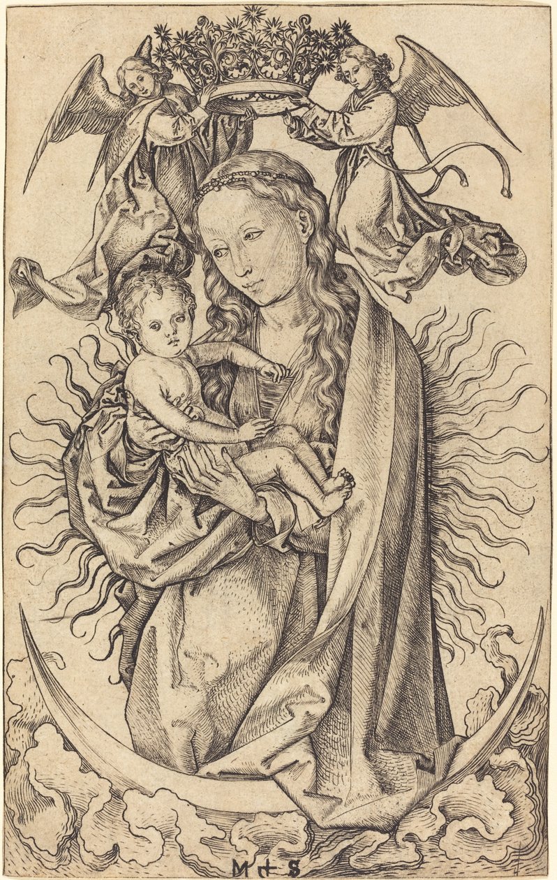Hilaldeki Madonna by Martin Schongauer
