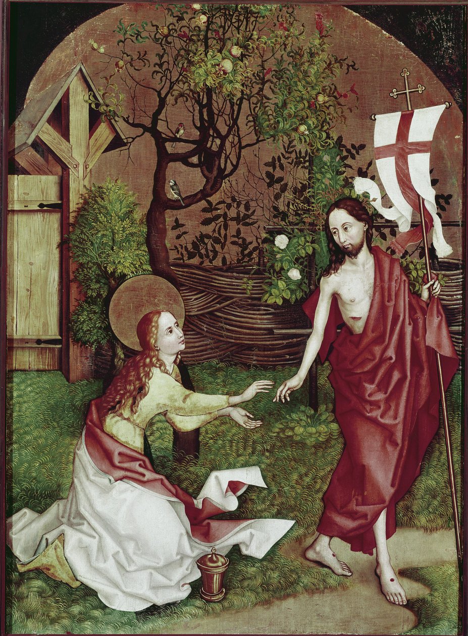 Noli beni Tangere. Martin Schongauer (1453-1491), ahşap üzerine tempera tarafından boyama. Colmar, Unterlinden Müzesi by Martin Schongauer