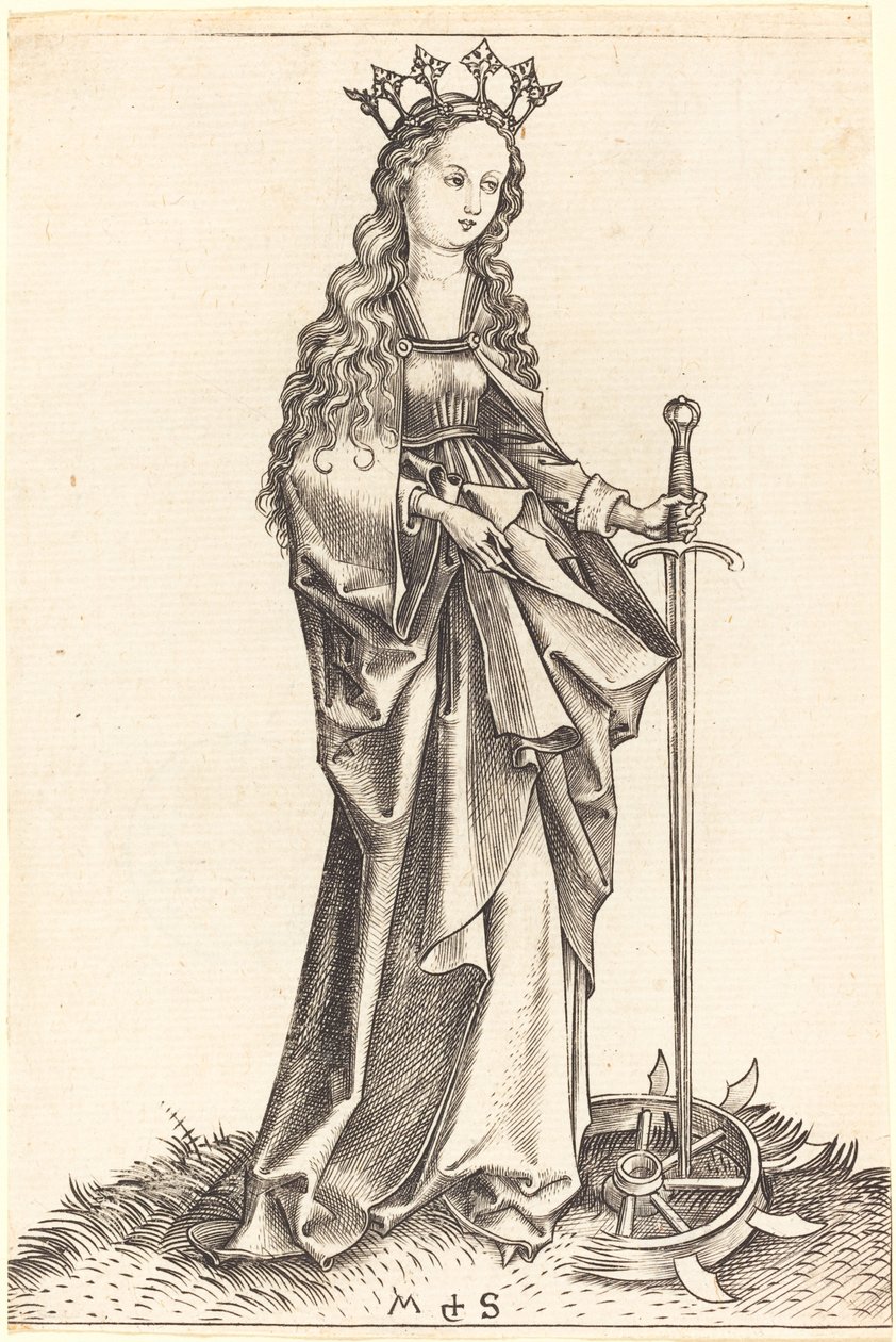 İskenderiye Aziz Catherine by Martin Schongauer