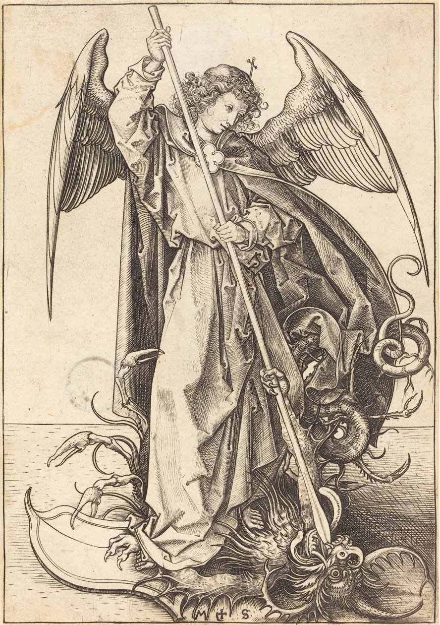 Ejderhayı Öldüren Aziz Michael by Martin Schongauer