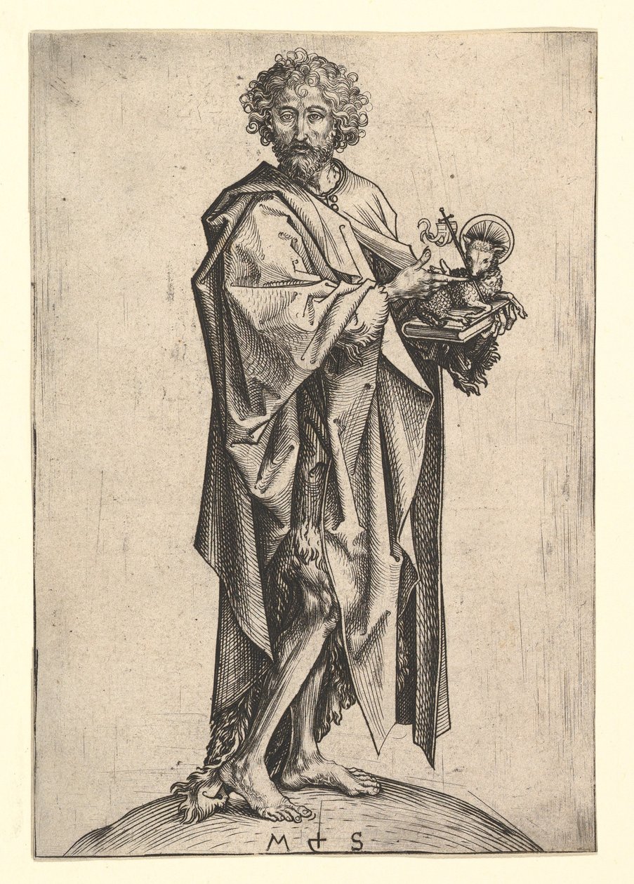 Vaftizci Yahya, yak. 1435-1491. by Martin Schongauer