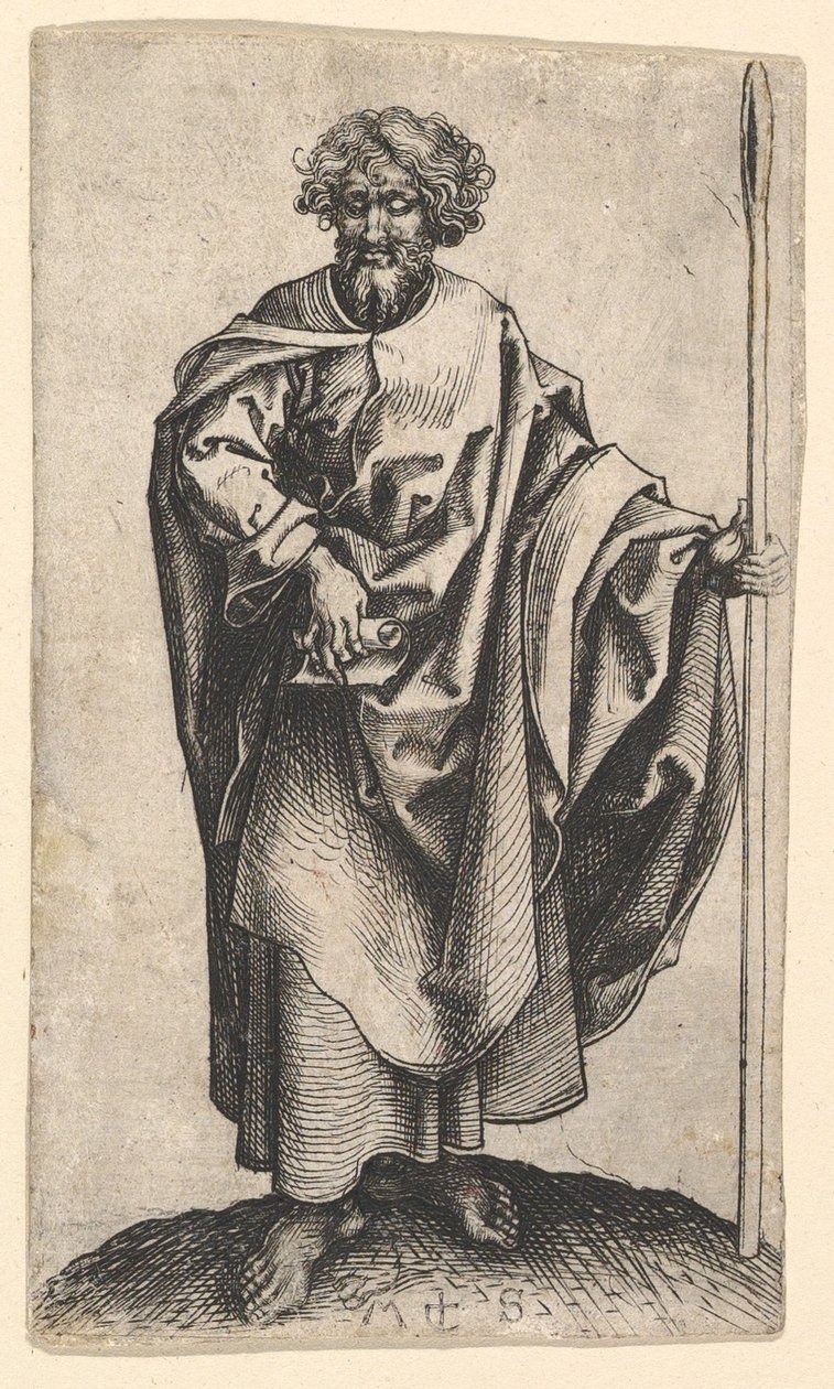 Aziz Thomas, yaklaşık 1435-1491. by Martin Schongauer