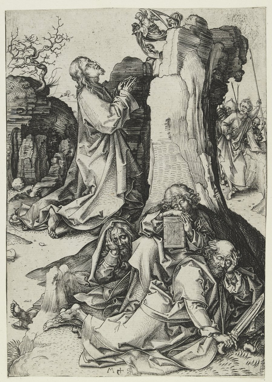 Spondilusu betimleyen beher, bir yumuşakçanın parlak kırmızı kabuğu, MS 800-1350 (dövülmüş altın)urki by Martin Schongauer