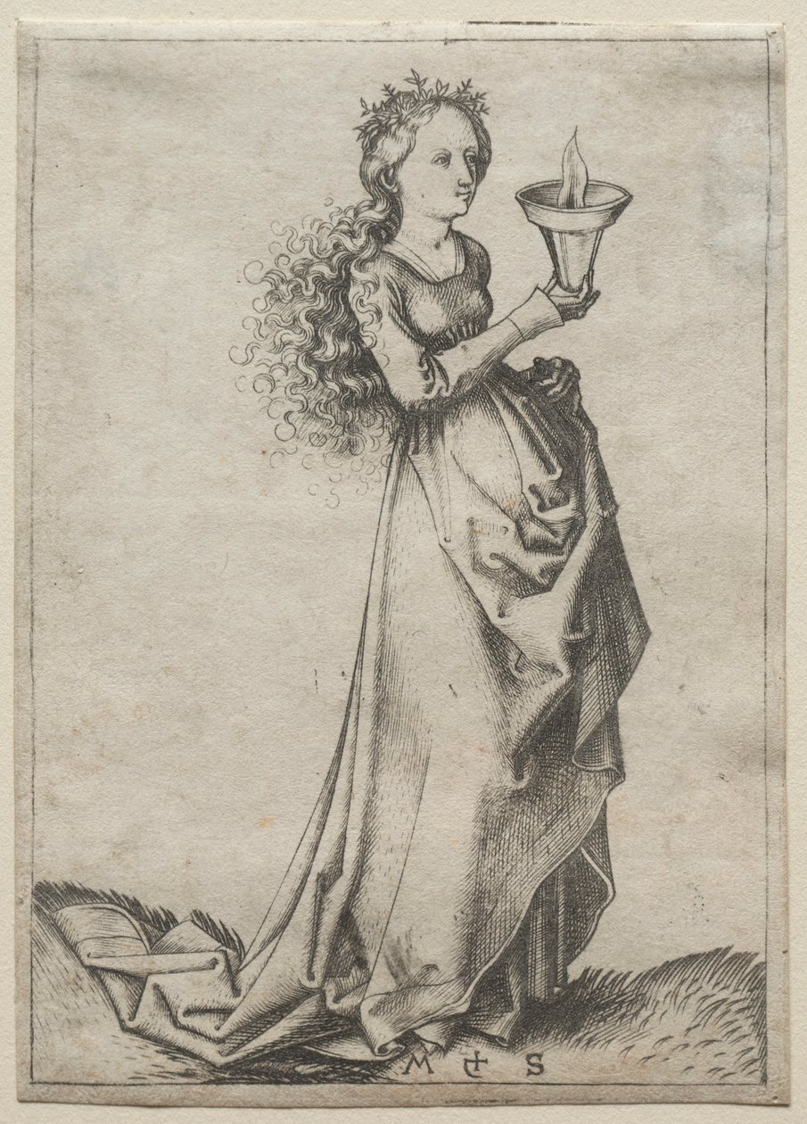İlk Bilge Bakire. by Martin Schongauer
