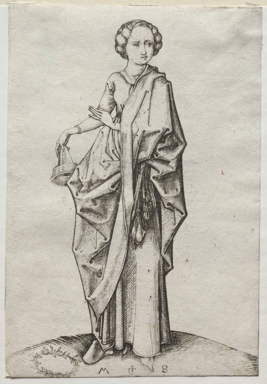 Aptal Bakirelerin Dördüncüsü. by Martin Schongauer