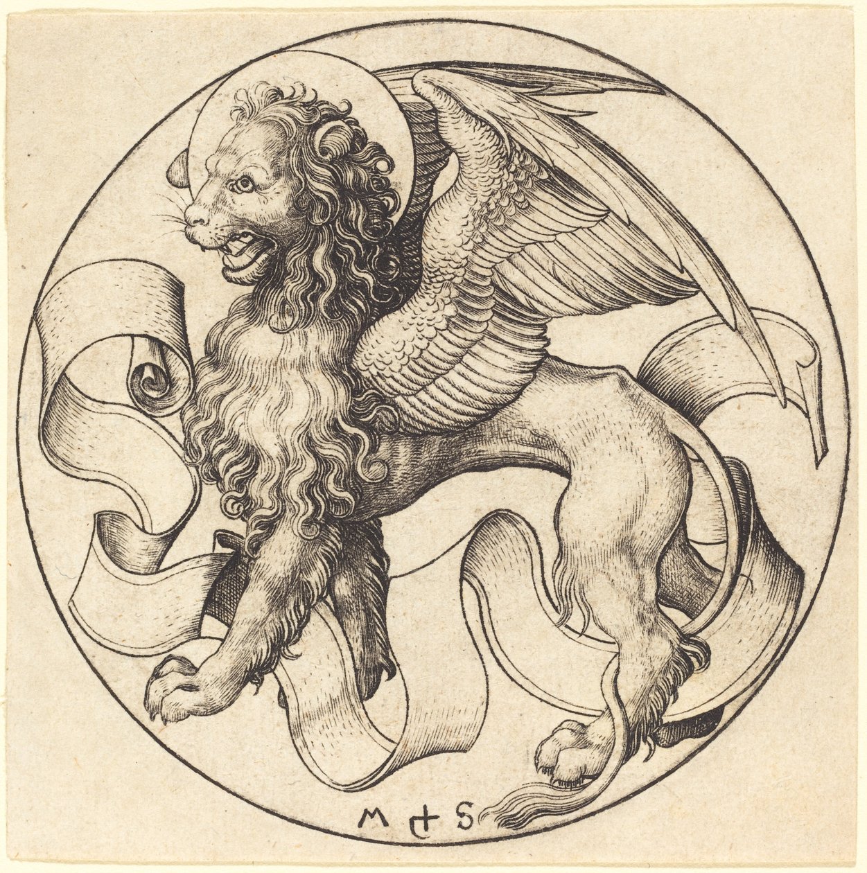 Aziz Mark Aslanı by Martin Schongauer