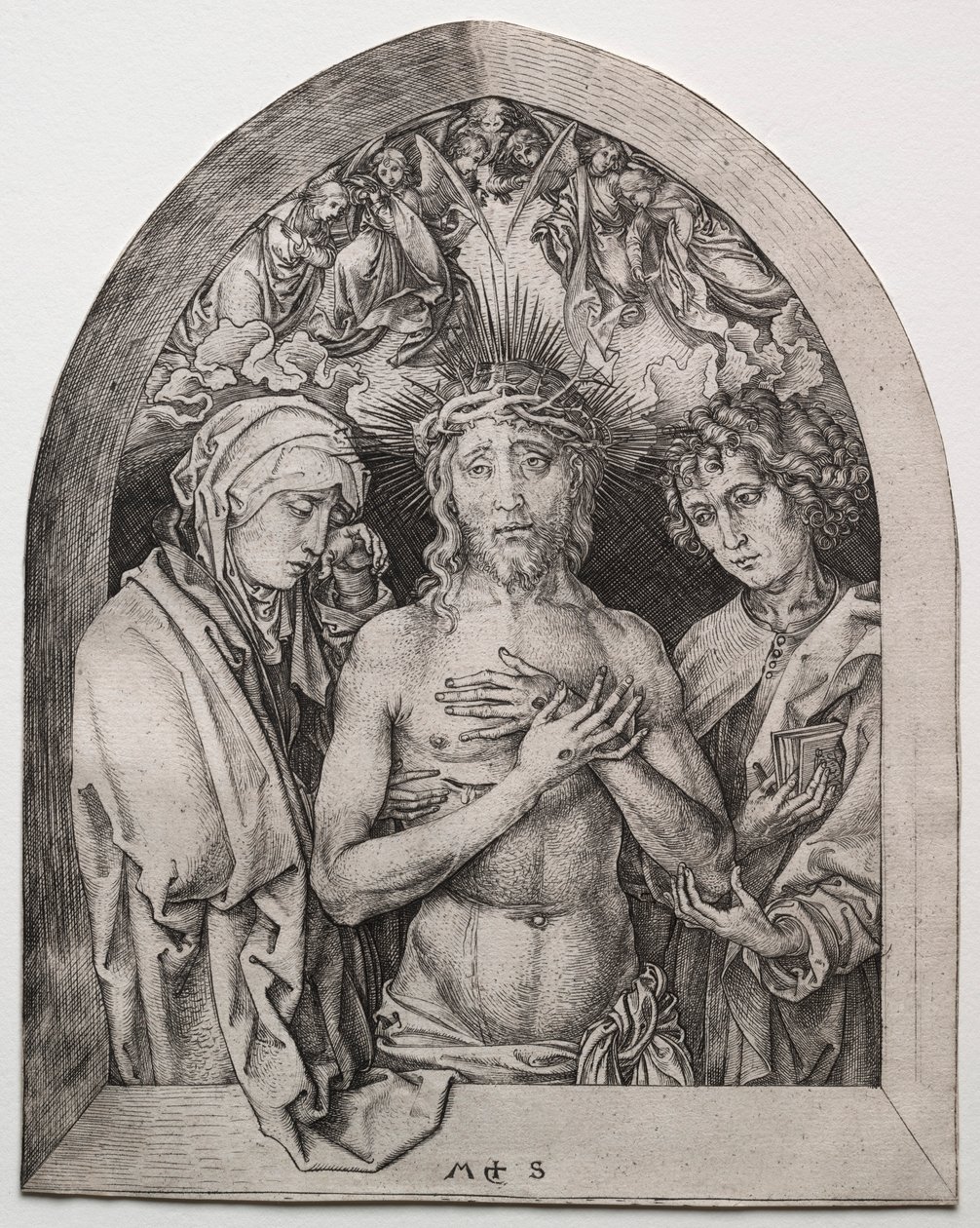 Acıların Adamı. by Martin Schongauer