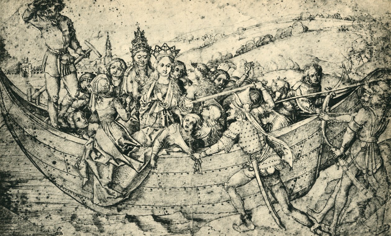 Aziz Ursula ve arkadaşlarının Şehitliği, c1450, 1943. by Martin Schongauer