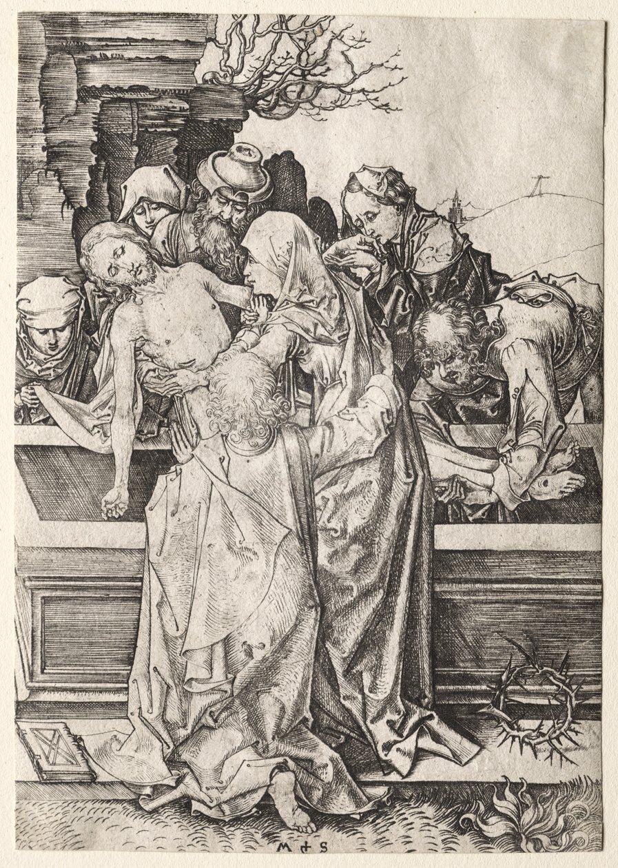 Tutku: Entombment by Martin Schongauer