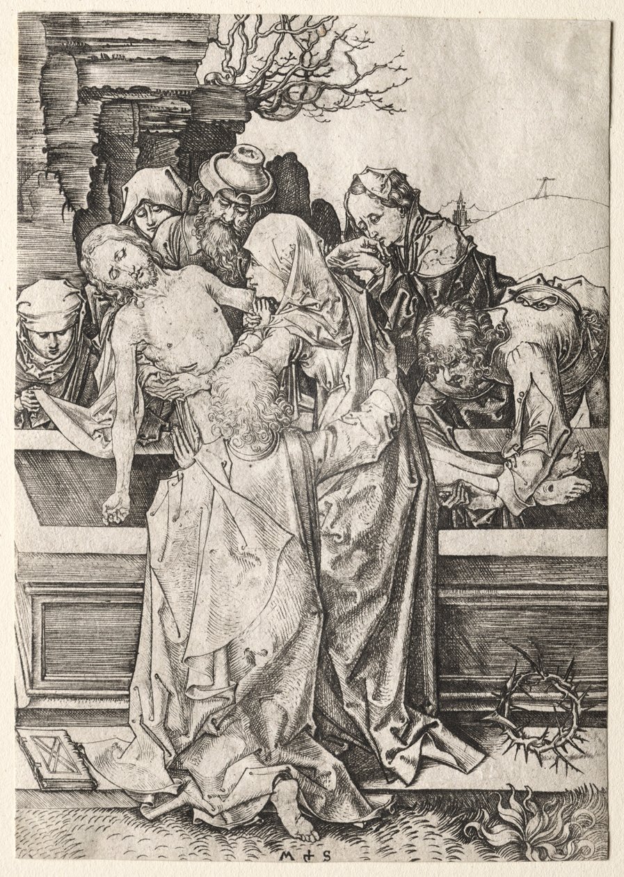 Tutku: Entombment. by Martin Schongauer