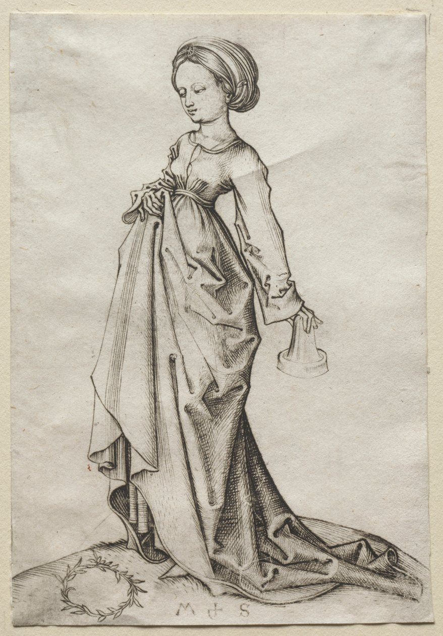 Aptal Bakirelerin İkincisi. by Martin Schongauer
